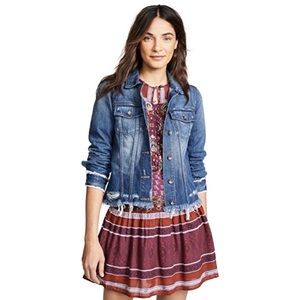 NWT PAIGE FELIX DISTRESSED DENIM JACKET